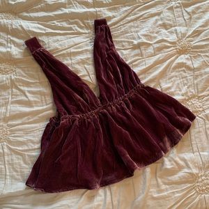 Free People Velvet Top